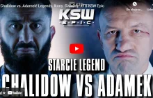 Mamed Chalidow vs Tomasz Adamek! Starcie legend na wyjątkowej gali XTB KSW Epic