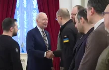 Nagranie podsumowujące wizytę prezydenta USA Joe Bidena w Kijowie.