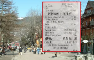Paragon z Zakopanego. Tyle kazał zapłacić taksówkarz za 2 km jazdy!