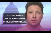 Amerykański pilot rozpoczyna głodówkę w geście solidarności ze Strefą Gazy