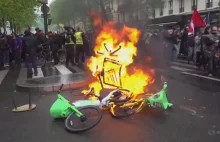 Francja. Protesty przeciwko reformie emerytalnej. Na ulicach starcia z policją