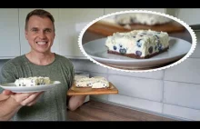 Szybkie ciasto bez pieczenia z borowkami