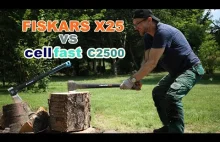 Fiskars X25 vs Cellfast C2500 Którą siekierę rozłupującą wybrać?