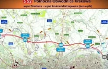 Trwają prace na budowie S52 Północnej Obwodnicy Krakowa