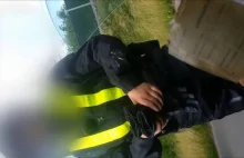 Durny Policjant zajechał motorem drogę autu przy 50km/h - YouTube