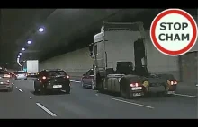 Nie zauważył, że staranował osobówkę ciężarówką?!