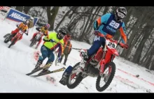 Motoskijoring, czyli na nartach za motorem enduro - film z mistrzostw Czech 2023