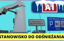 Stanowisko odśnieżania ciężarówek i naczep (TIRów) - Autostrada Bursztynowa A1