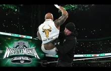 The Undertaker wykonuje epickiego Chokeslama na The Rocku