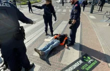 Eko-aktywiści zablokowali drogę, mężczyzna zmarł w karetce, w korku