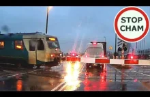 Od tragedii dzieliły go sekundy - utknął na przejeździe kolejowym
