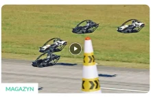 Zobacz wyścig latających samochodów w powietrznych F1