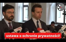 Konfederacja prezentuje projekt ustawy o ochronie prywatności.