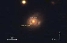 Czarna dziura pochłania stopniowo gwiazdę podobną do Słońca