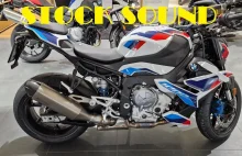 Motocykl BMW M 1000 R dźwięk na tytanowym wydechu