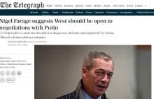 Nigel Farage wzywa Zachód do większej otwartości na negocjacje z Władimirem Puti