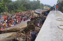 Katastrofa kolejowa w Bangladeszu. Nie żyje co najmniej 15 osób