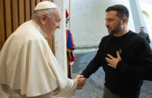 Prezydent Zełenski spotkał się z papieżem Franciszkiem.