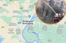 Rosyjska rafineria ostrzelana dronami. Potężny pożar