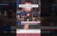 Upadek przed kamerami TVP info