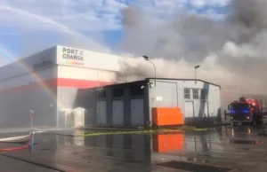 Pożar na terenie Portu Gdańsk. Jest apel służb do mieszkańców