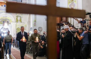 Ukraińskie media o wspólnej mszy Dudy i Żeleńskiego