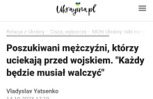 Poszukiwani mężczyźni, uciekający przed wojskiem. Każdy będzie musiał walczyć.