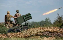 Ukraińska straż graniczna prowadza artylerię rakietową. Z Chorwacji