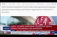UEFA: Szymon Marciniak pozostaje sędzią finału Ligi Mistrzów