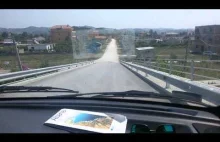 Wjazd na albańską autostradę