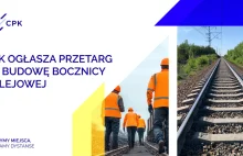 CPK ogłasza przetarg na budowę bocznicy kolejowej