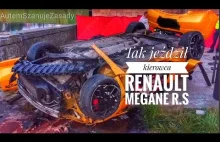 Tak jeździł kierowca Renault Megane R.S.W wypadku zginelo 4 mezczyzn.