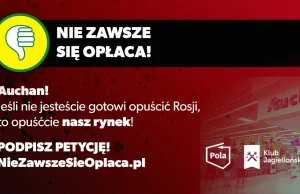 Auchan! Zrozum, że nie zawsze się opłaca [PETYCJA] Klub Jagielloński