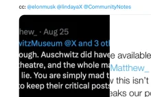 Muzeum Auschwitz zgłasza kłamcę oświęcimskiego, twitter ma to gdzieś