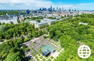 Spektakularna panorama z Łazienek Królewskich!