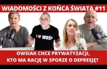 Jerzy Owsiak chce prywatyzacji, wielki spór o depresję