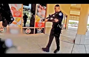 S---------a w centrum handlowym - całe nagranie z perspektywy policjanta