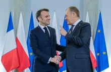 Donald Tusk rozmawiał z Macronem w Warszawie. Wojsko polskie będzie na Ukrainie?