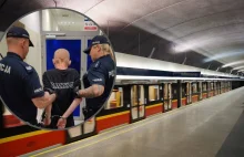 Usiłował wrzucić przypadkową kobietę pod nadjężający pociąg metra w Warszawie