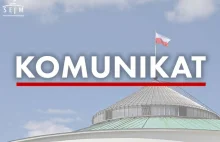 Sejm dementuje jakoby Hołownia potwierdził, że Wąsik był posłem