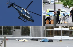 Strzelanina w Sztokholmie. Jedna z ofiar zmarła na miejscu, są ranni.