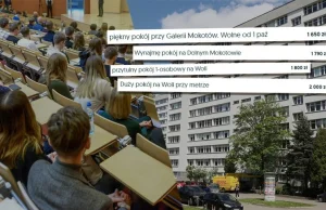 Rok akademicki 2023/2024. Student szuka dachu nad głową. "Ceny nie ułatwiają" -