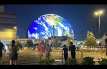 Największa na świecie sfera LED uruchomiona po raz pierwszy w Las Vegas