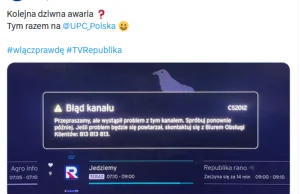 TV Republika ma awarię w UPC