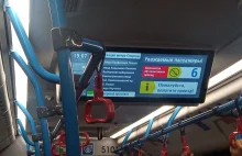 W trolejbusach w Petersburgu na ekranie wyświetlana jest liczba osób bez biletu.