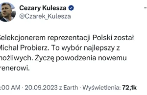 MICHAŁ PROBIERZ SELEKCJONEREM REPREZENTACJI POLSKI XD