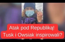 Prowokacja pod siedzibą Telewizji Republika! Bojówki Tuska i Owsiaka atakują!