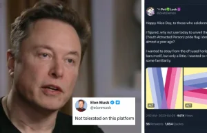 Elon Musk zbanował za tweeta promującego flagę 'pedophilia pride flag'