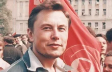 Elon Musk jako radziecki inżynier na grafikach stworzonych przez AI