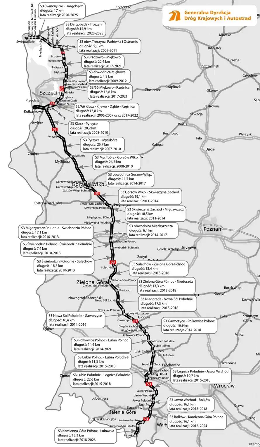 S3 ukończona: od terminali w Świnoujściu po Czechy bez zjazdu z ekspresówki